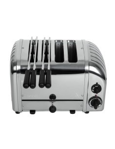 Toaster 4 tranches Dualit 42174 - Grille-pain combiné inox 2