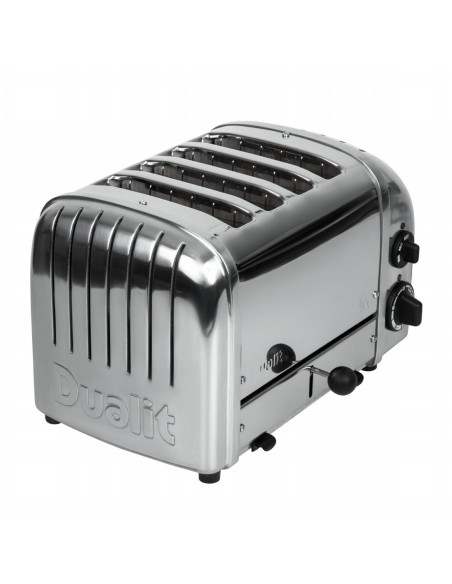 Toaster 4 tranches Dualit 42174 - Grille-pain combiné inox