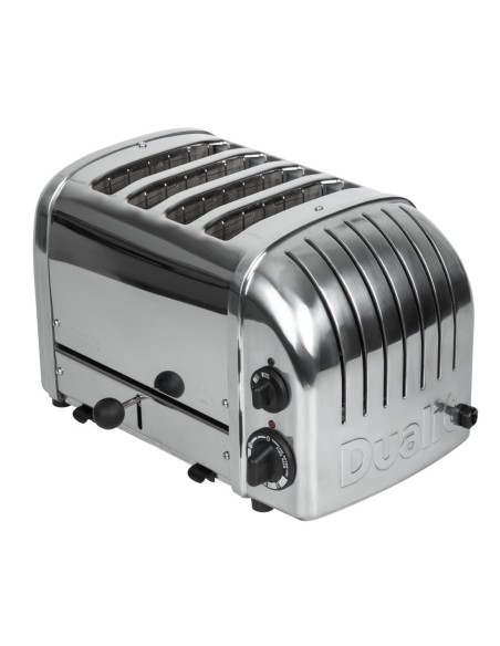 Toaster 4 tranches Dualit 42174 - Grille-pain combiné inox