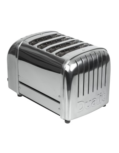Toaster 4 tranches Dualit 42174 - Grille-pain combiné inox