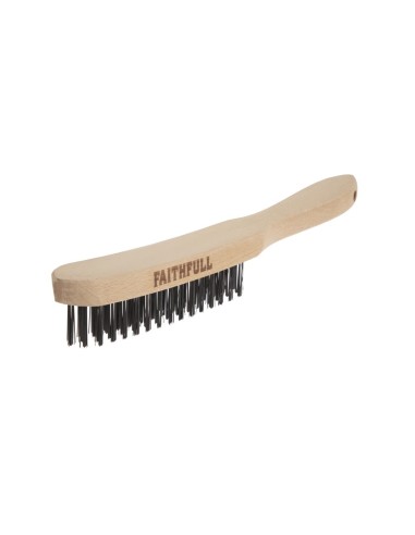 Brosse métallique de grill Faithfull - poignée bois