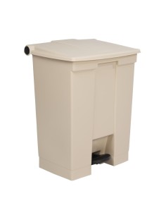 Conteneur à pédale Rubbermaid Step-On 68L beige - cuisine pro