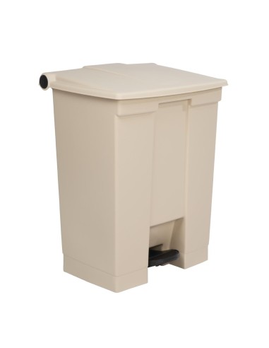 Conteneur à pédale Rubbermaid Step-On 68L beige - cuisine pro