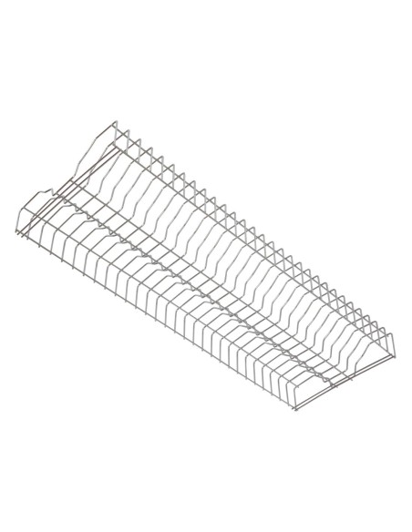 Support inox pour assiettes Vogue 915 mm - 80x320x915 mm