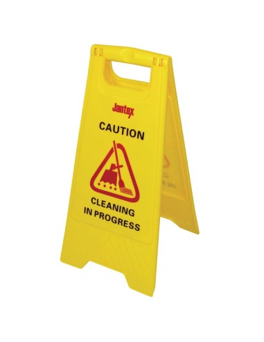 Panneau de sécurité nettoyage en cours Jantex - Jaune 64 cm