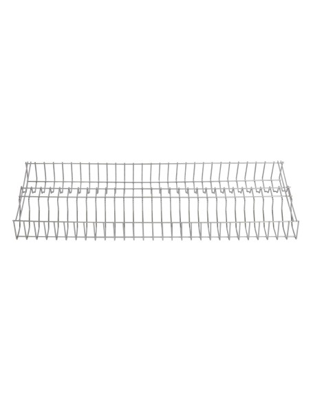 Support inox pour assiettes Vogue 915 mm - 80x320x915 mm