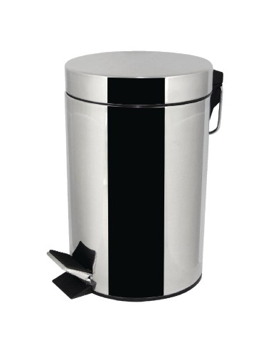 Poubelle à pédale en acier inoxydable 3L - Bolero