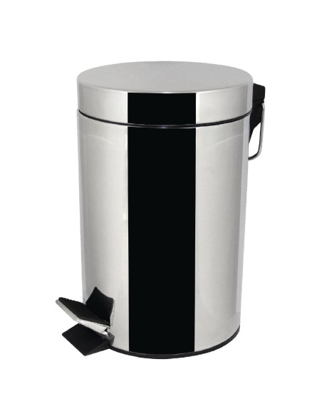 Poubelle à pédale en acier inoxydable 3L - Bolero