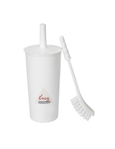Brosse WC et support blancs Jantex - Design discret