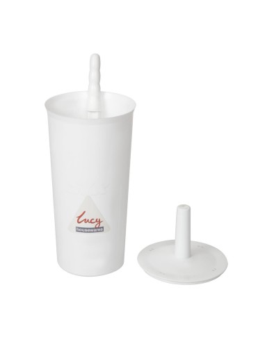 Brosse WC et support blancs Jantex - Design discret