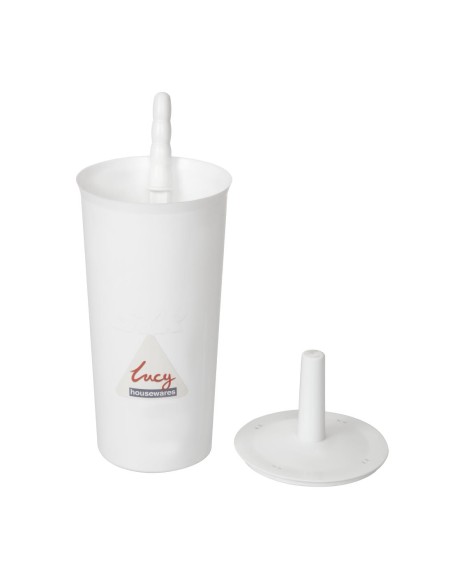 Brosse WC et support blancs Jantex - Design discret