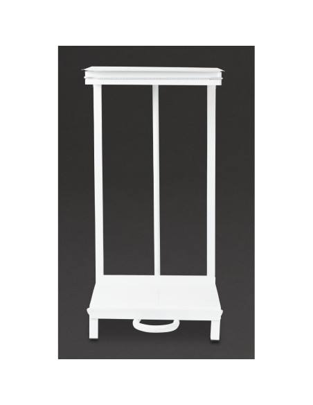 Support sacs poubelle Jantex blanc - 80L, acier