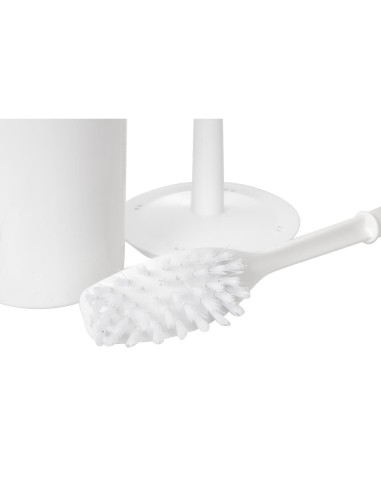 Brosse WC et support blancs Jantex - Design discret