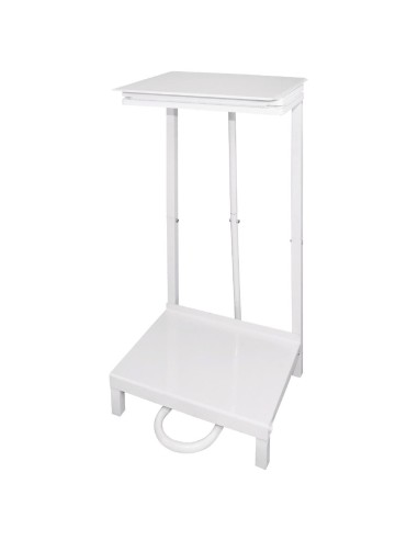 Support sacs poubelle Jantex blanc - 80L, acier