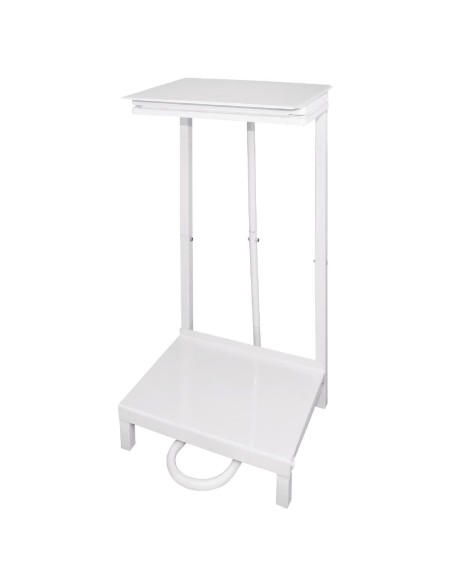 Support sacs poubelle Jantex blanc - 80L, acier