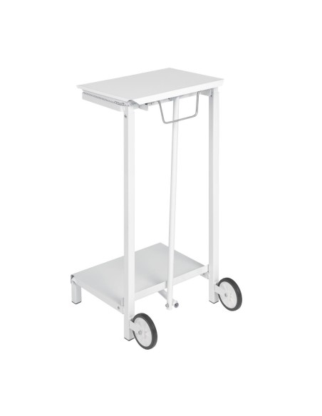 Support de sacs poubelles mobile Jantex - blanc