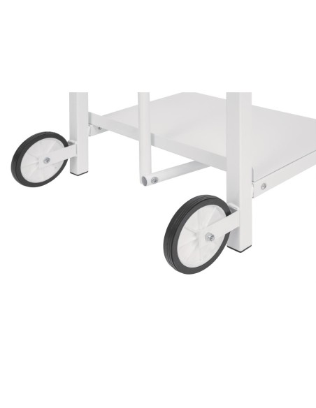 Support de sacs poubelles mobile Jantex - blanc