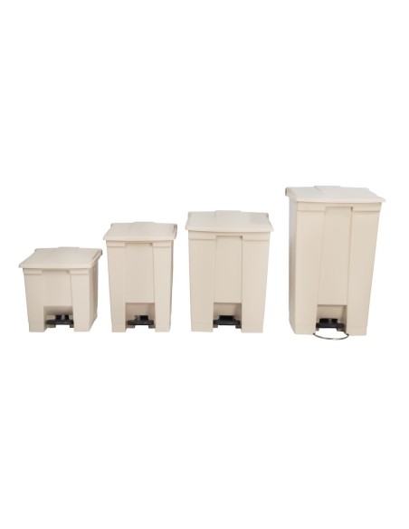 Conteneur à pédale Rubbermaid Step-On 87L beige - CHR