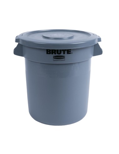 Collecteur Rubbermaid Brute gris 37,9L - Poubelle déchets alimentaires