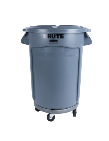 Collecteur Rubbermaid Brute gris 121L - Poubelle déchets