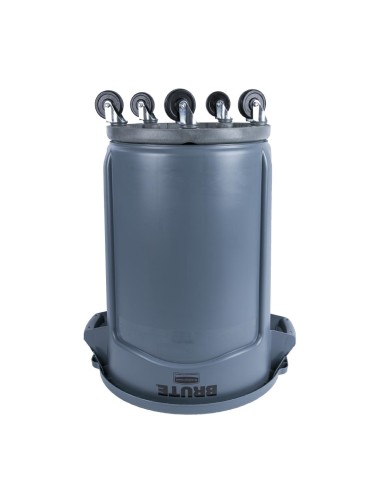 Collecteur Rubbermaid Brute gris 121L - Poubelle déchets
