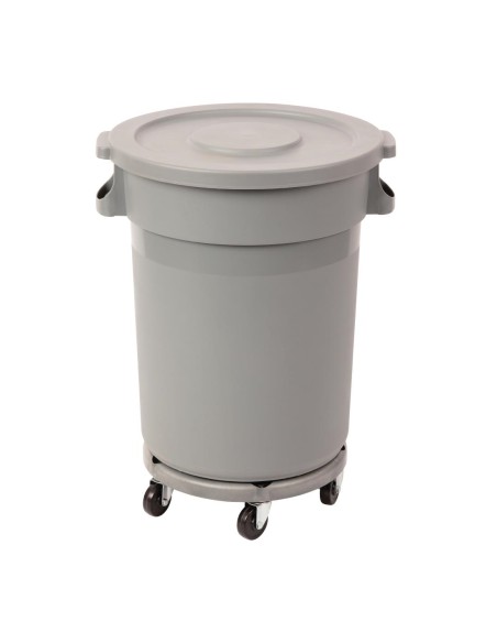 Poubelle grise Jantex 120L - Grande capacité industrielle