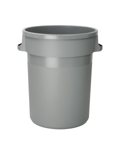 Poubelle Jantex 80L gris - Grande capacité robuste