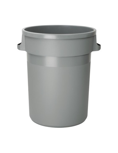 Poubelle Jantex 80L gris - Grande capacité robuste
