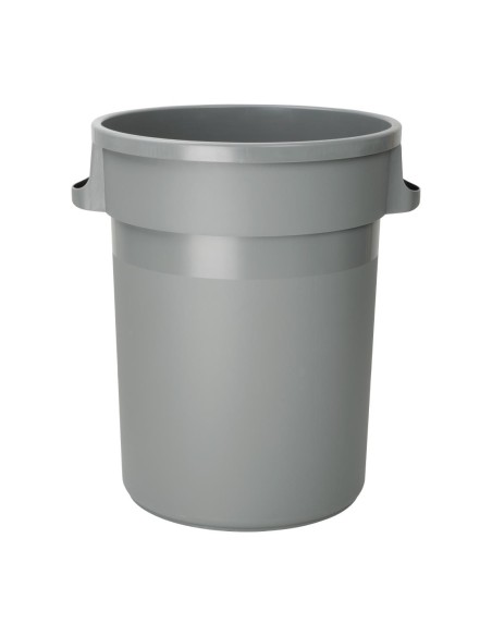 Poubelle Jantex 80L gris - Grande capacité robuste