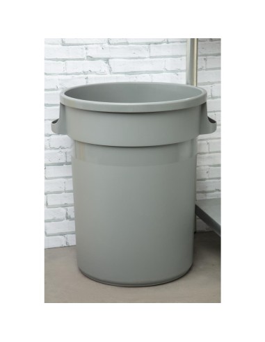 Poubelle Jantex 80L gris - Grande capacité robuste