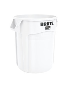 Collecteur Rubbermaid Brute blanc 76L - Poubelle professionnelle