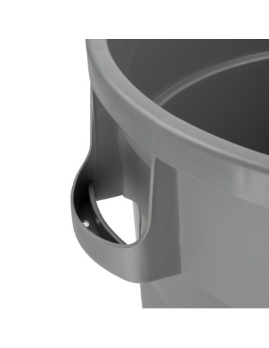 Poubelle Jantex 80L gris - Grande capacité robuste