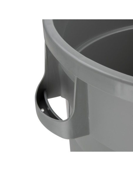 Poubelle Jantex 80L gris - Grande capacité robuste
