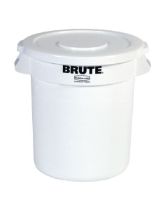 Collecteur Rubbermaid Brute blanc 121 L - Poubelle résistante