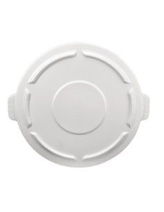 Couvercle blanc pour collecteur Rubbermaid Brute 121 L 2