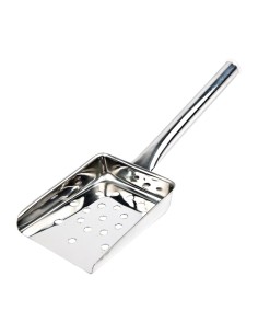Pelle à frites Vogue manche cylindrique - inox 260mm