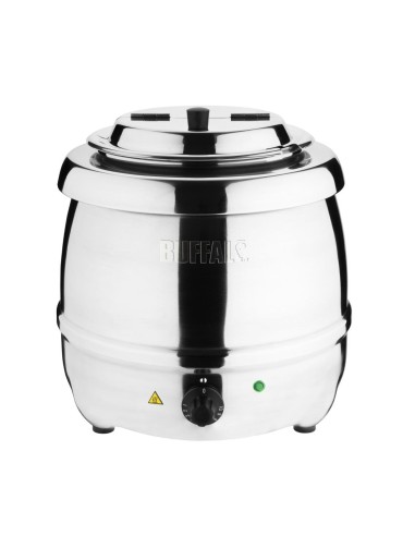 Marmite à soupe Buffalo 10 L inox - Service chaud