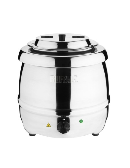 Marmite à soupe Buffalo 10 L inox - Service chaud