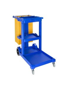Chariot de ménage Jantex - bleu, multi-usages