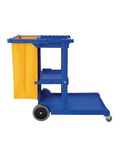 Chariot de ménage Jantex - bleu, multi-usages 2