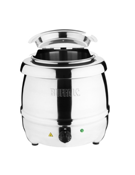 Marmite à soupe Buffalo 10 L inox - Service chaud