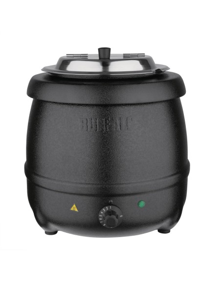 Marmite à soupe noire Buffalo 10L - Chauffage doux