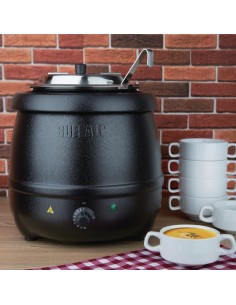 Marmite à soupe noire Buffalo 10L - Chauffage doux 2