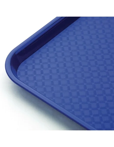 Plateau fast food en plastique Olympia Kristallon bleu