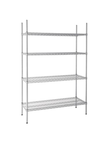 Etagère modulaire 4 niveaux Vogue 1220x457 mm - 240 kg