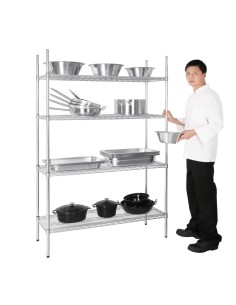 Etagère modulaire 4 niveaux Vogue 1220x457 mm - 240 kg 2