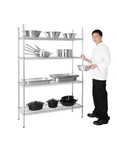 Etagère modulaire 4 niveaux Vogue 1220x457 mm - 240 kg