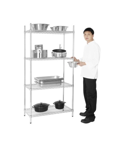 Etagère modulaire 4 niveaux Vogue 915x460mm - 220kg