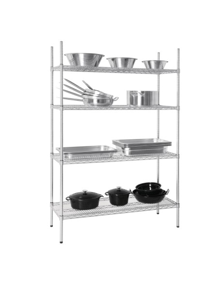 Etagère modulaire 4 niveaux Vogue 1220x457 mm - 240 kg