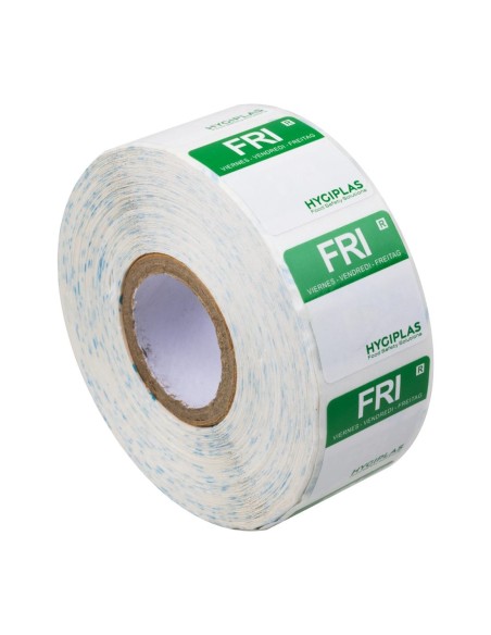 Etiquettes alimentaires vert Hygiplas 24mm - Lot de 1000